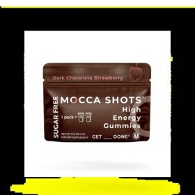 Sugar Free Mocca Shots Energy Gummies with Caffeine | 12-Pack - Dark Chocolate Strawberry