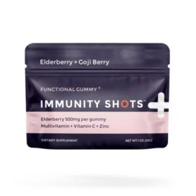 Elderberry & Goji Berry Immunity Shots Gummy Vitamins | 12-Pack